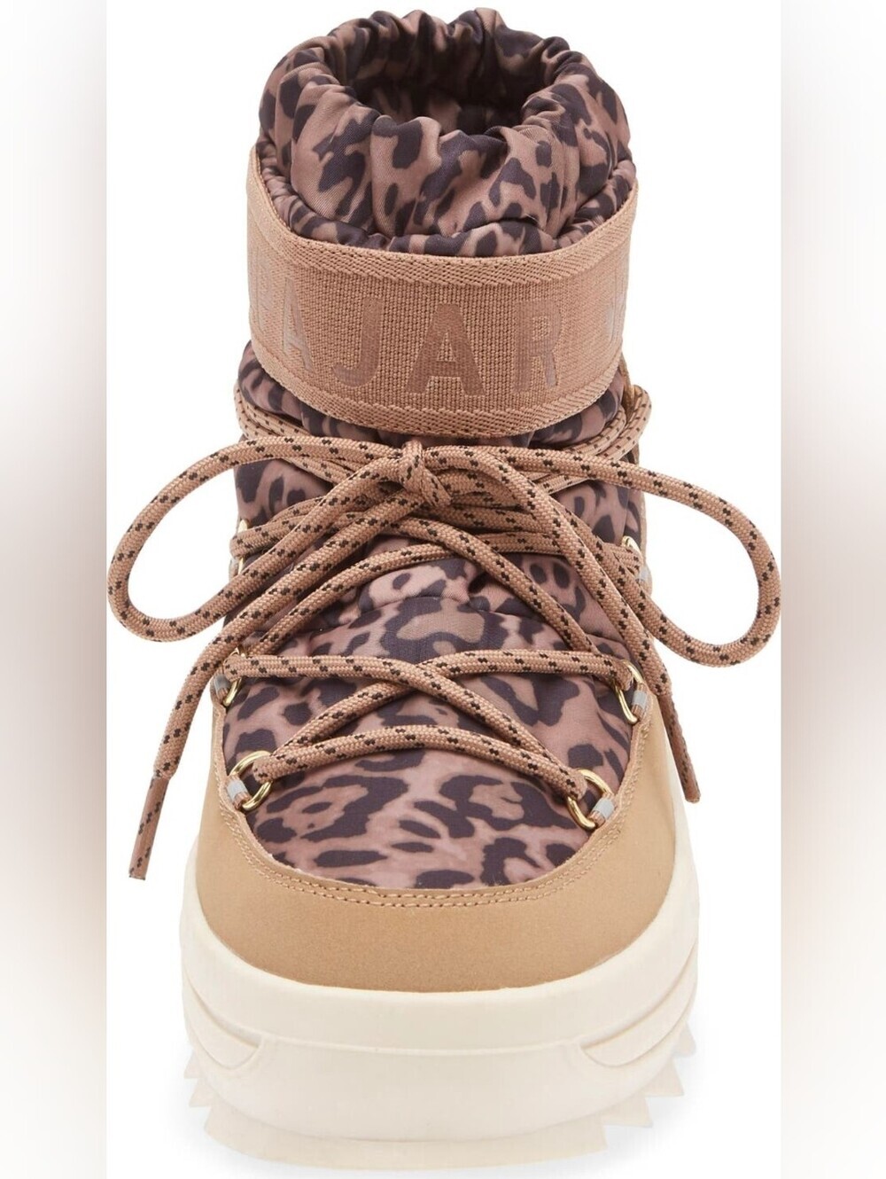 NWT- Pajar Womens Leopard Print Brown Lace-Up Winter Boot-No Box
